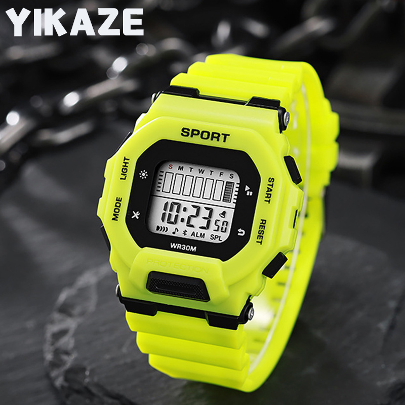 Outdoor Sports Adventure - YIKAZE Męski zegarek sportowy Wodoodporne zegarki